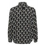Kaffe KAkarina Amber Smock Blouse B&W